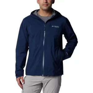 Columbia Omni-Tech Ampli-Dry II Shell Jacket 2071061464, Męskie, Granatowe, kurtki, poliester, rozmiar: L