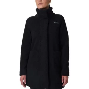 Columbia Panorama Long Jacket 1862582010, Damskie, Czarne, kurtki, poliester, rozmiar: L