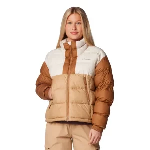 Columbia Pike Lake II Cropped Jacket 2051361262, Damskie, Beżowe, kurtki, poliester, rozmiar: L