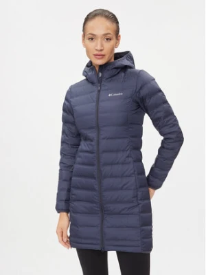 Columbia Płaszcz zimowy Down Long Jacket 1859672 Granatowy Regular Fit