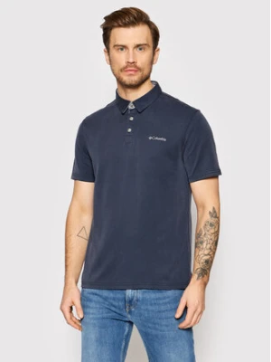 Columbia Polo Nelson Point 1772721 Granatowy Regular Fit