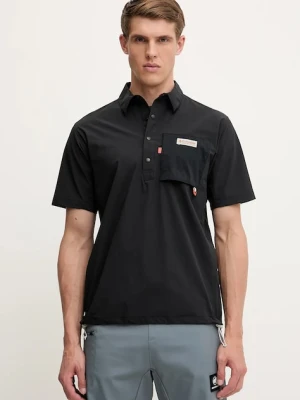 Columbia polo sportowe Cove Beach męski kolor czarny gładki 2119481