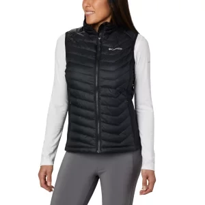 Columbia Powder Pass Vest 1832222012, Damskie, Czarne, bezrękawniki, nylon, rozmiar: M