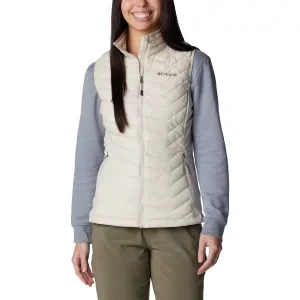Columbia Powder Pass Vest 1832222278, Damskie, Beżowe, bezrękawniki, nylon, rozmiar: M