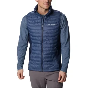 Columbia Powder Pass Vest 1842414479, Męskie, Niebieskie, bezrękawniki, nylon, rozmiar: M