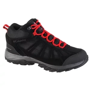 Columbia Redmond III Mid WP 1940581010, Męskie, Czarne, buty trekkingowe, skóra zamszowa, rozmiar: 42,5