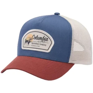 Columbia Road Ready Snap Back Hat 2120421478, Unisex, Niebieskie, czapki z daszkiem, bawełna, rozmiar: One size