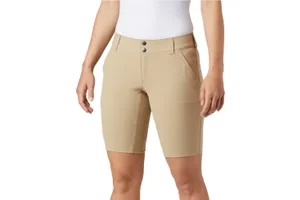 Columbia Saturday Trail Long Short 1579881265, Damskie, Beżowe, spodenki, nylon, rozmiar: 44