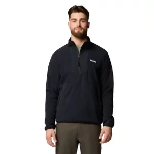 Columbia Sequoia Grove Half Zip Fleece 2095901011, Męskie, Czarne, polary, poliester, rozmiar: L