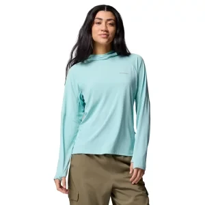 Columbia Skien Valley Hoodie 2123293325, Damskie, Niebieskie, bluzy, bawełna, rozmiar: L