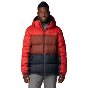 Columbia Slope Style Jacket 2087401698, Męskie, Czerwone, kurtki, poliester, rozmiar: L