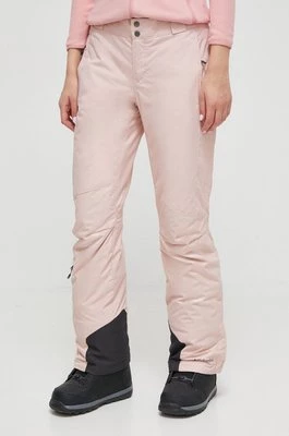 Columbia spodnie kolor różowy