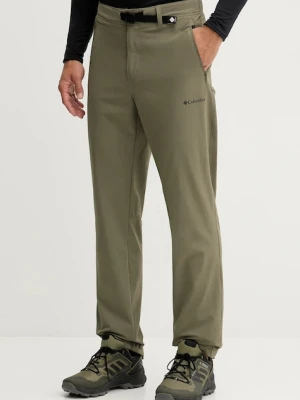 Columbia spodnie outdoorowe Essential Hike męskie kolor zielony proste 2136921