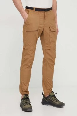 Columbia spodnie outdoorowe Maxtrail kolor brązowy 1990521