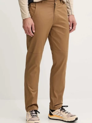 Columbia spodnie outdoorowe Pitchstone kolor brązowy 2135671