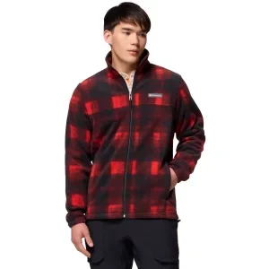 Columbia Steens Mountain Printed Jacket 1478231698, Męskie, Czerwone, polary, poliester, rozmiar: L