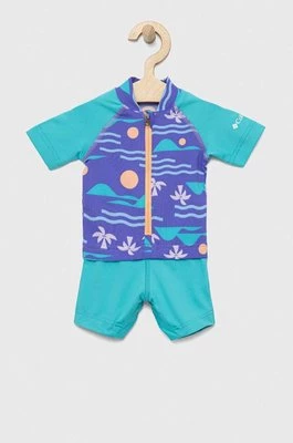Columbia strój kąpielowy niemowlęcy Sandy Shores Sunguard Suit kolor fioletowy