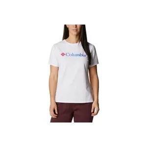 Columbia Sun Trek W Graphic Tee 1931753101, Damskie, Białe, t-shirty, poliester, rozmiar: M