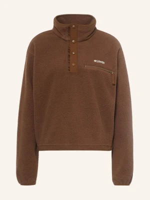 Columbia Sweter Typu Troyer Z Polaru Helvetia™ Ii braun CIEMNOBRĄZOWY