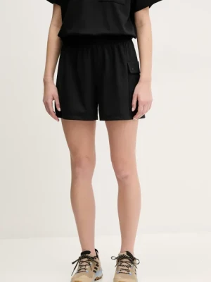 Columbia szorty outdoorowe Granite Point kolor czarny gładkie high waist 2118841,00