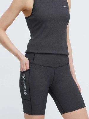 Columbia szorty sportowe Move damskie kolor szary melanżowe high waist 2075971