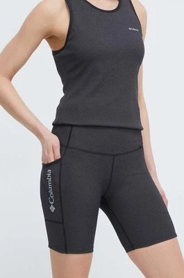 Columbia szorty sportowe Move damskie kolor szary melanżowe high waist 2075971