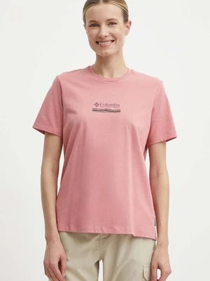 Columbia t-shirt bawełniany Boundless Beauty damski kolor różowy 2036581