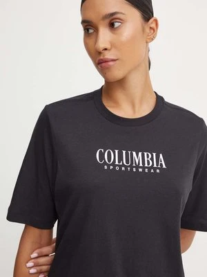 Columbia t-shirt bawełniany kolor czarny