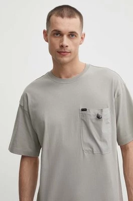 Columbia t-shirt bawełniany Landroamer męski kolor szary gładki 2076021