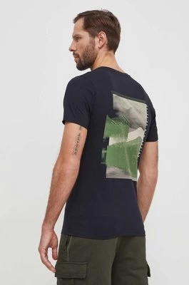 Columbia t-shirt bawełniany Rapid Ridge męski kolor czarny z nadrukiem 1934824