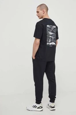 Columbia t-shirt bawełniany Black Butte męski kolor czarny z nadrukiem 2071701