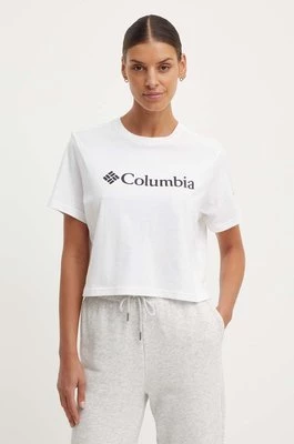 Columbia t-shirt bawełniany North Cascades kolor biały 1930051