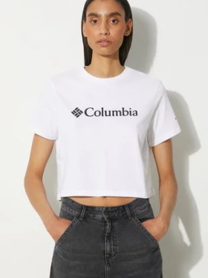 Columbia t-shirt bawełniany North Cascades kolor biały 1930051