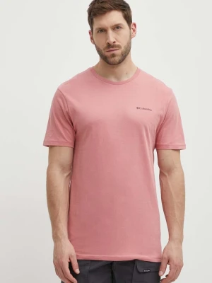 Columbia t-shirt bawełniany North Cascades różowy