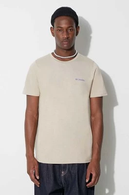 Columbia t-shirt bawełniany Rapid Ridge Back Graphic kolor beżowy z nadrukiem
