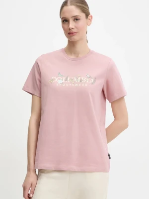 Columbia t-shirt bawełniany różowy