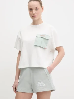 Columbia t-shirt Cove Beach damski kolor biały 2121801