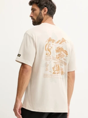 Columbia t-shirt CSC Heritage męski kolor beżowy z nadrukiem 2090871