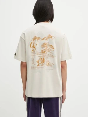 Columbia t-shirt CSC Heritage męski kolor beżowy z nadrukiem 2090871