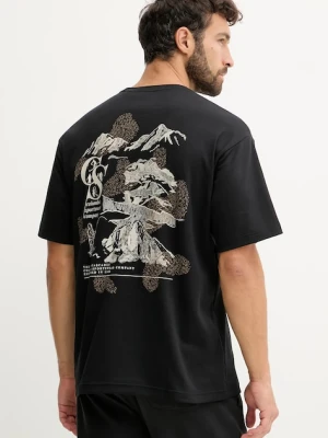 Columbia t-shirt CSC Heritage męski kolor czarny z nadrukiem 2090871