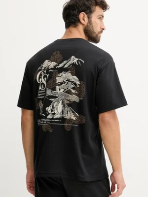 Columbia t-shirt CSC Heritage męski kolor czarny z nadrukiem 2090871