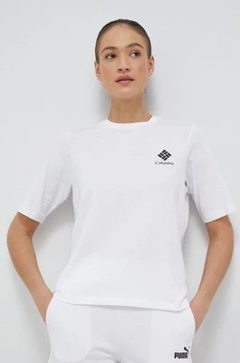 Columbia t-shirt North Cascades damski kolor biały 1992085