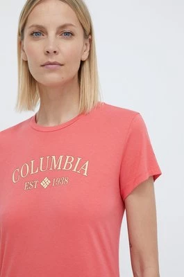 Columbia t-shirt Trek damski kolor czerwony 1992134