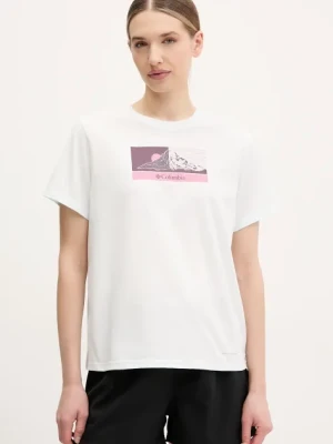 Columbia t-shirt Delta Drift damski kolor niebieski 2120121
