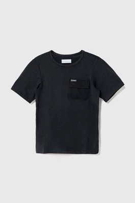 Columbia t-shirt dziecięcy Washed Out Utility kolor czarny wzorzysty