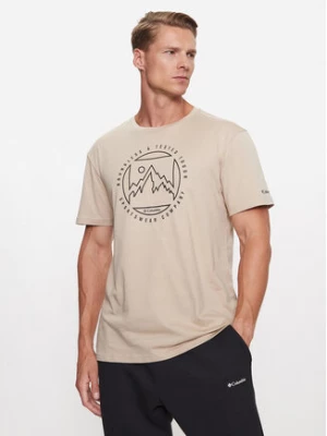 Columbia T-Shirt M Rapid Ridge™ Graphic Tee Brązowy Regular Fit