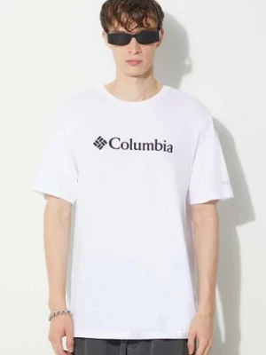 Columbia t-shirt męski kolor biały 1680053-014