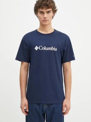 Columbia t-shirt męski kolor granatowy 1680053-014