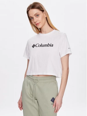 Columbia T-Shirt North Casades 1930051 Biały Cropped Fit