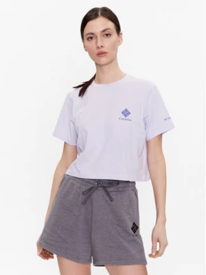 Columbia T-Shirt North Casades 1930051 Fioletowy Cropped Fit